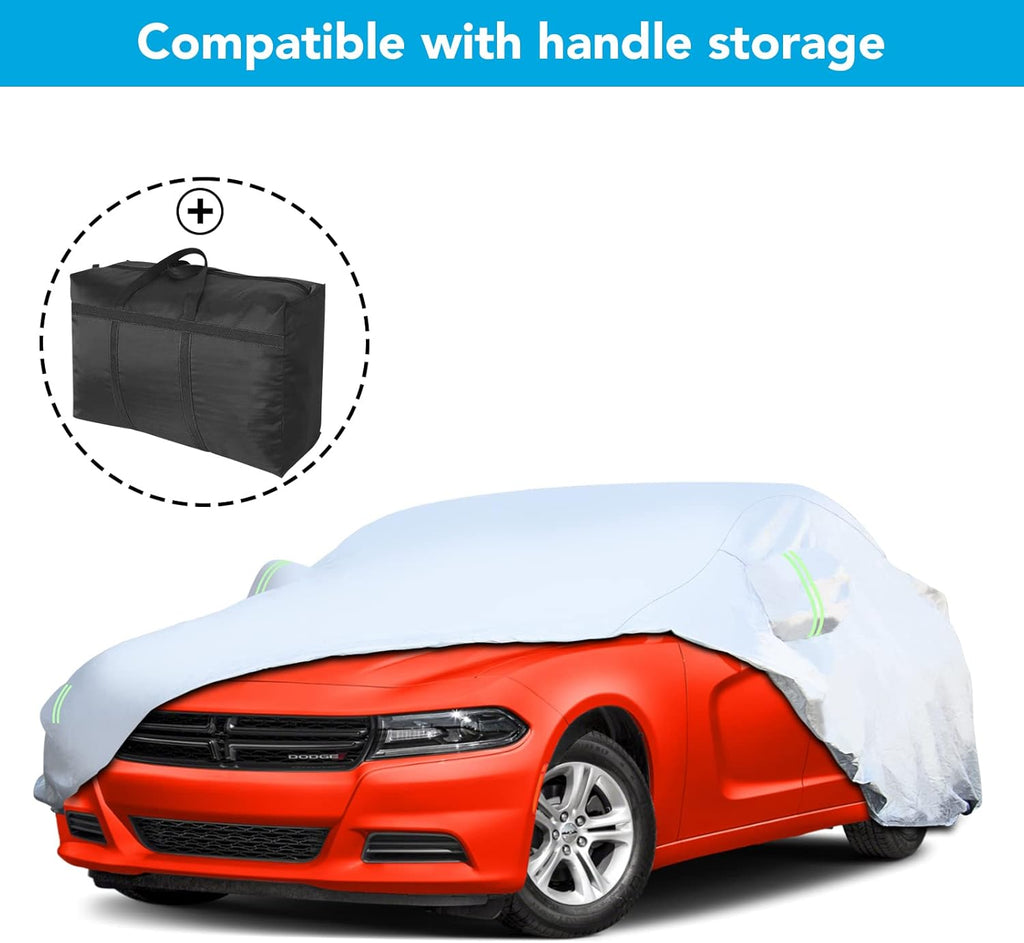 Waterproof All Weather Car Cover with Zipper S9562