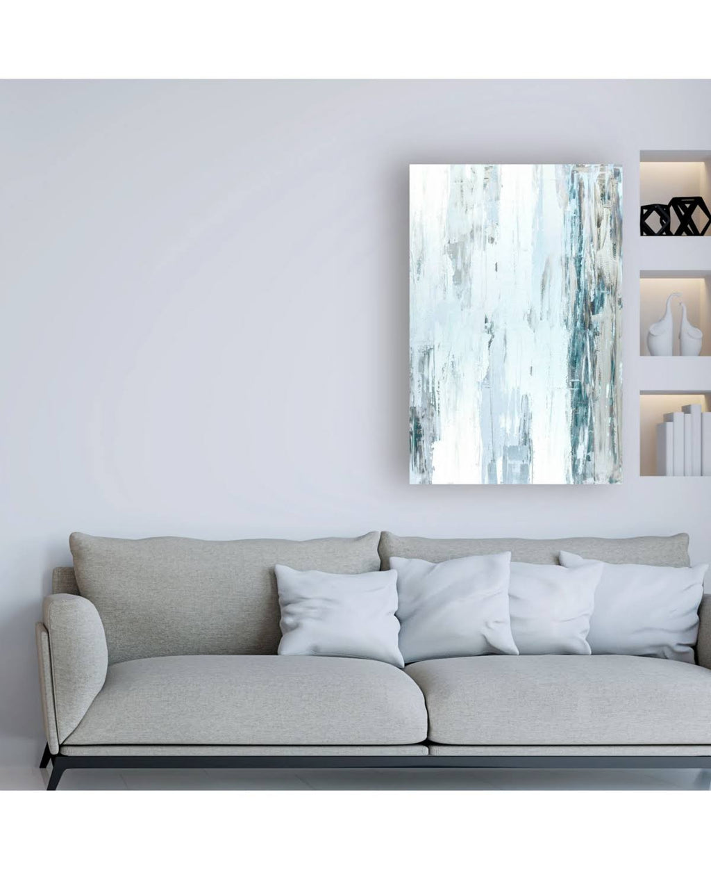 Abstract Blue Canvas Art C92907