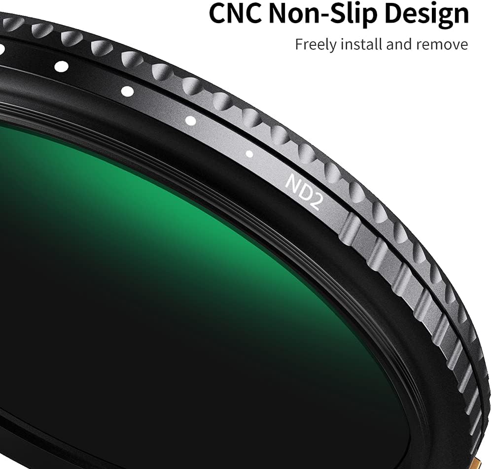 55mm Variable ND Filter ND2-ND400 Multi-Layer Coatings AGC Glass K338