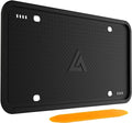 Black Silicone License Plate Frame 2 Pack H923