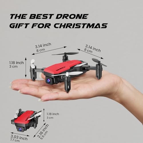 Mini Drone with Camera 720P HD FPV, Foldable RC Quadcopter with 2 Batteries G81222