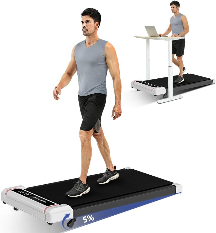 Compact 2-in-1 Under Desk Treadmill with Incline S2705