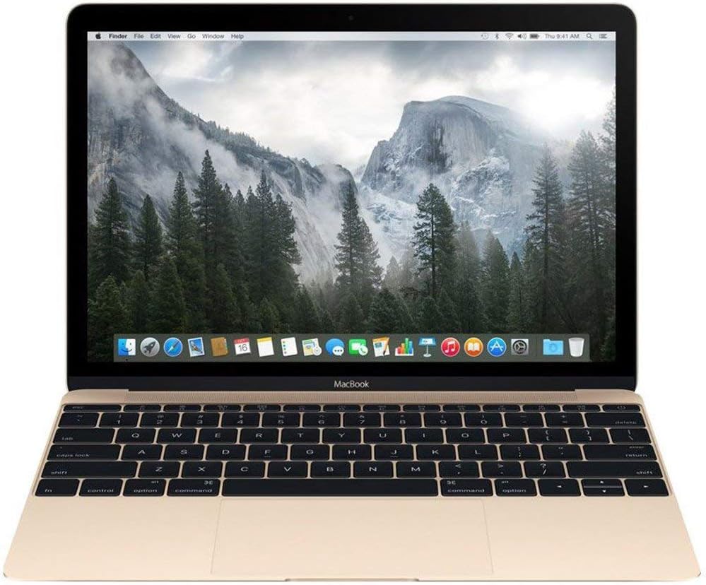 Macbook Retina Display Laptop 12 Inch Full-HD LED Backlit IPS Display Intel Core M 8GB RAM 256GB SSD Gold K693789