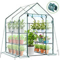 Plastic Greenhouse with Improved Transparent PVC Cover, 3 Tiers 12 Shelves D949248