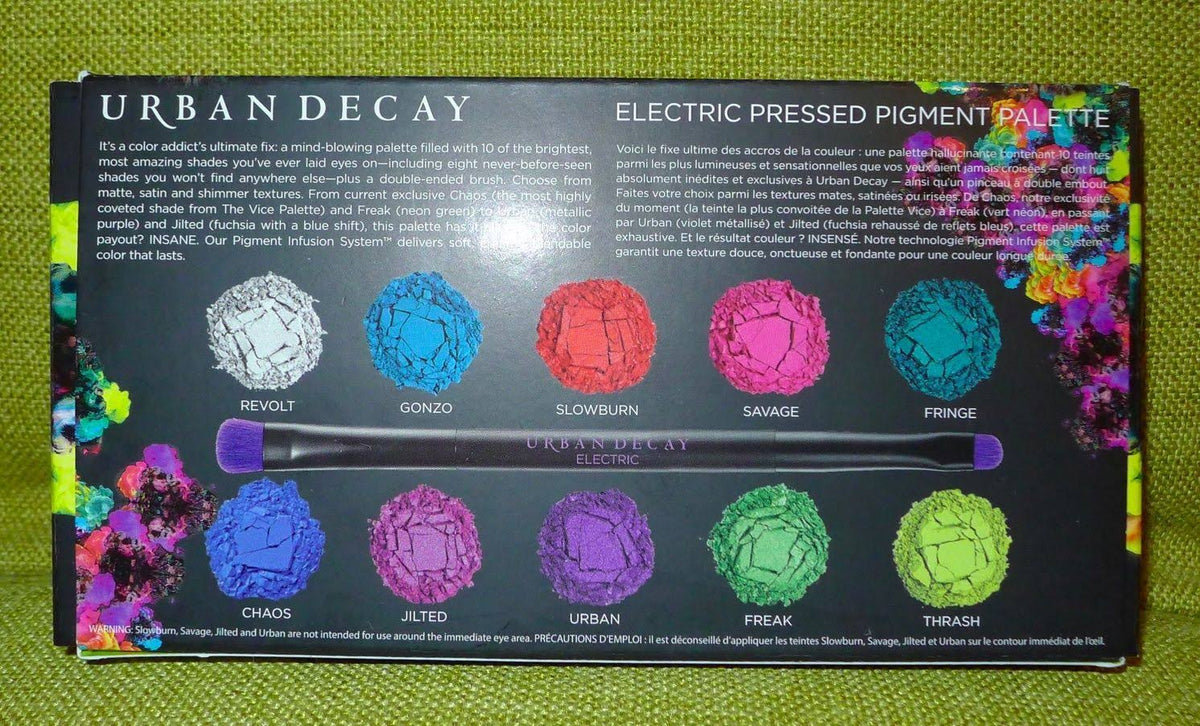 Electric Pressed Pigment Eyeshadow Palette with Brush D2240