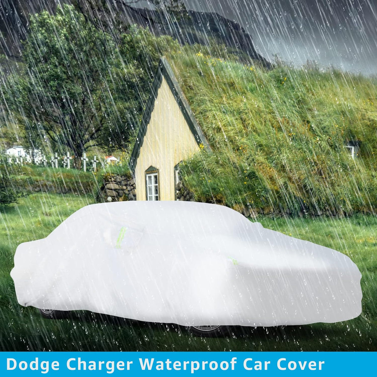 Waterproof All Weather Car Cover with Zipper S9562
