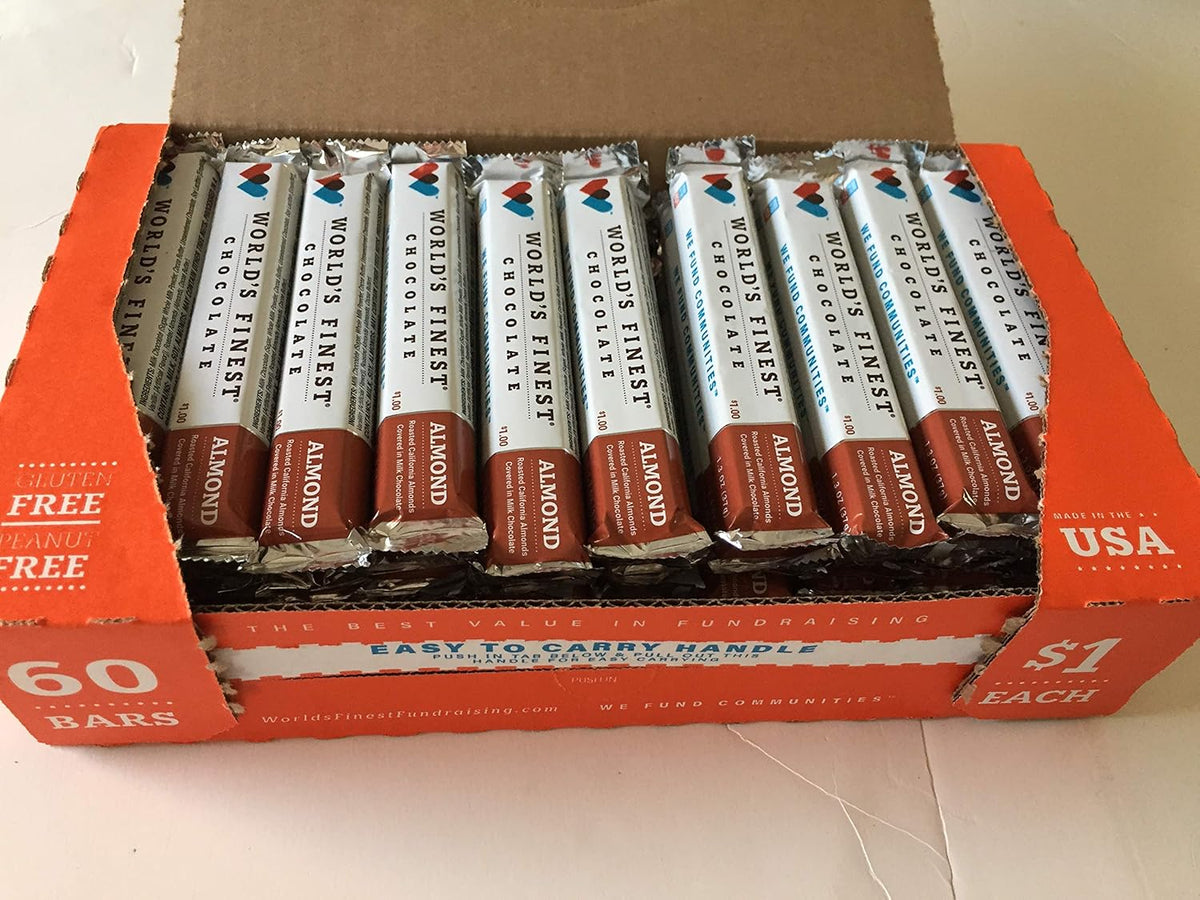 60 Bars Milk Chocolate With Almonds W7008