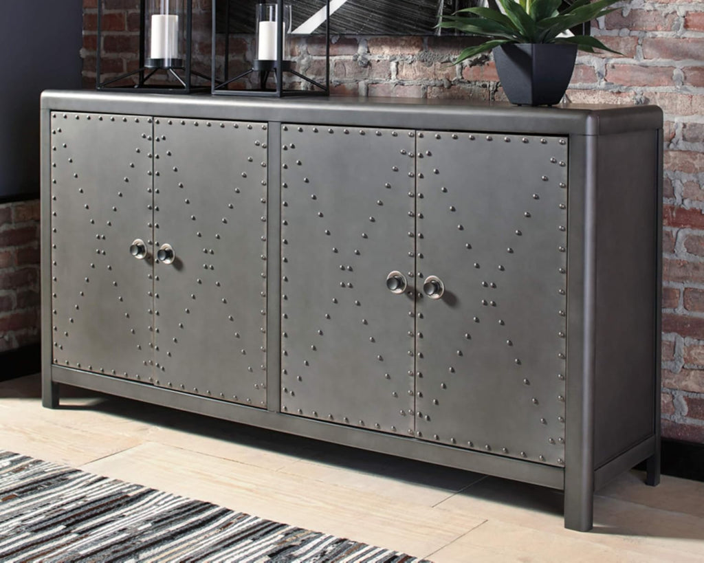 Gray Accent Cabinet or TV Stand F9762
