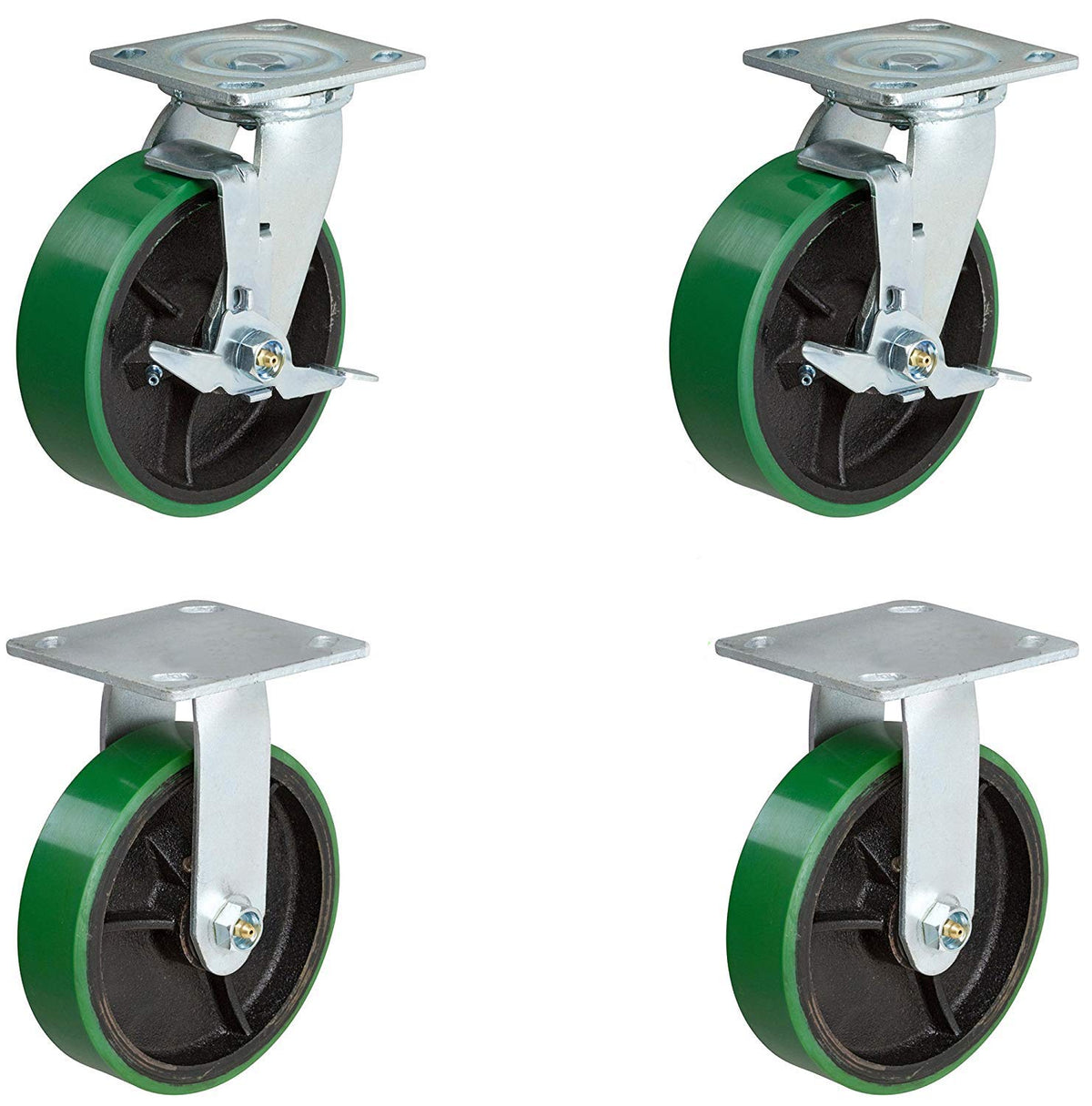 6 inch Heavy Duty Caster Set Set of 4 I3426