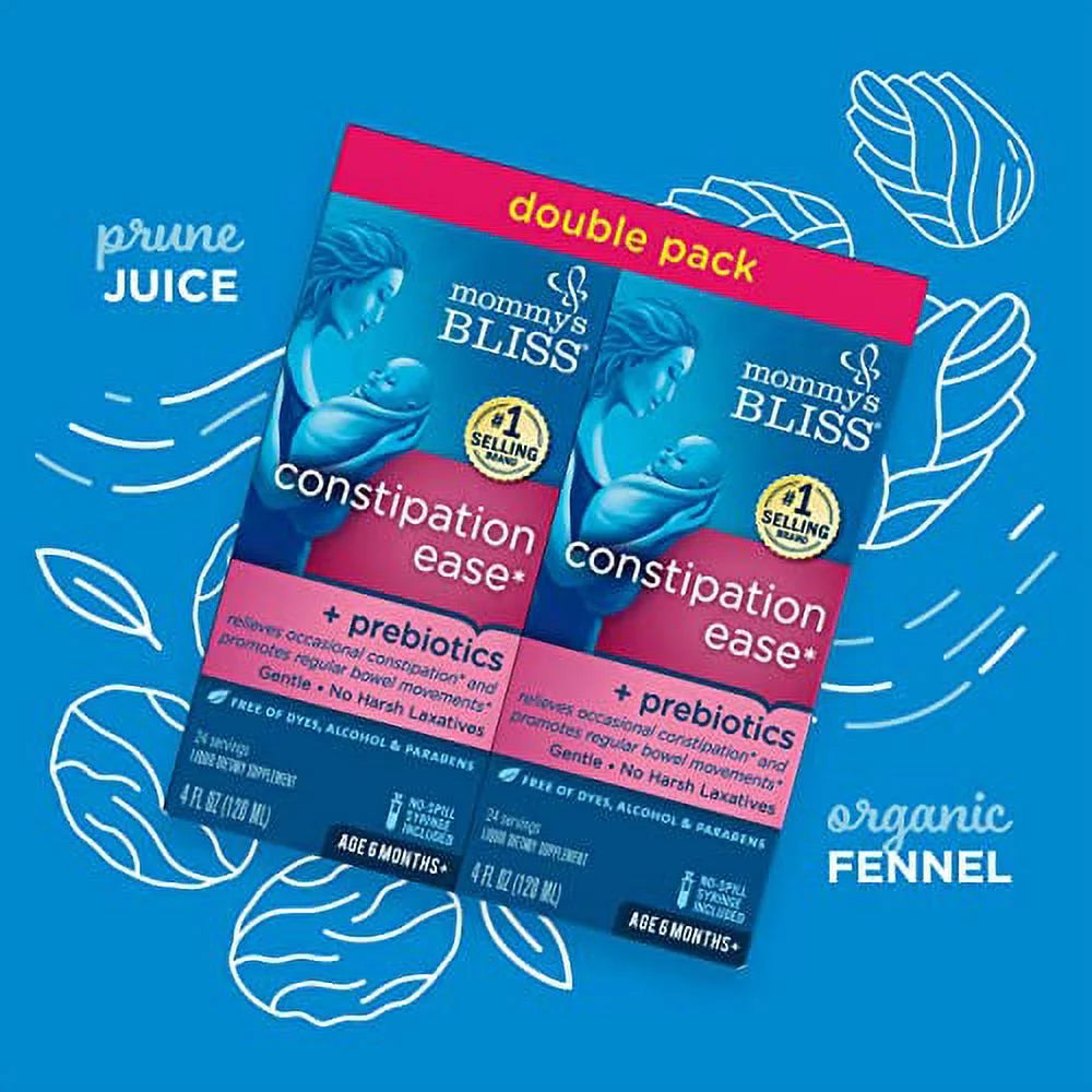 Baby Constipation Ease with Prebiotics, 4 Fl Oz (Pack of 2) N29079