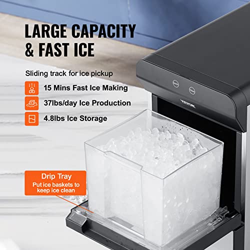 400LBS/24H Ice Making Machine with 330.7LBS Storage Bin I46822