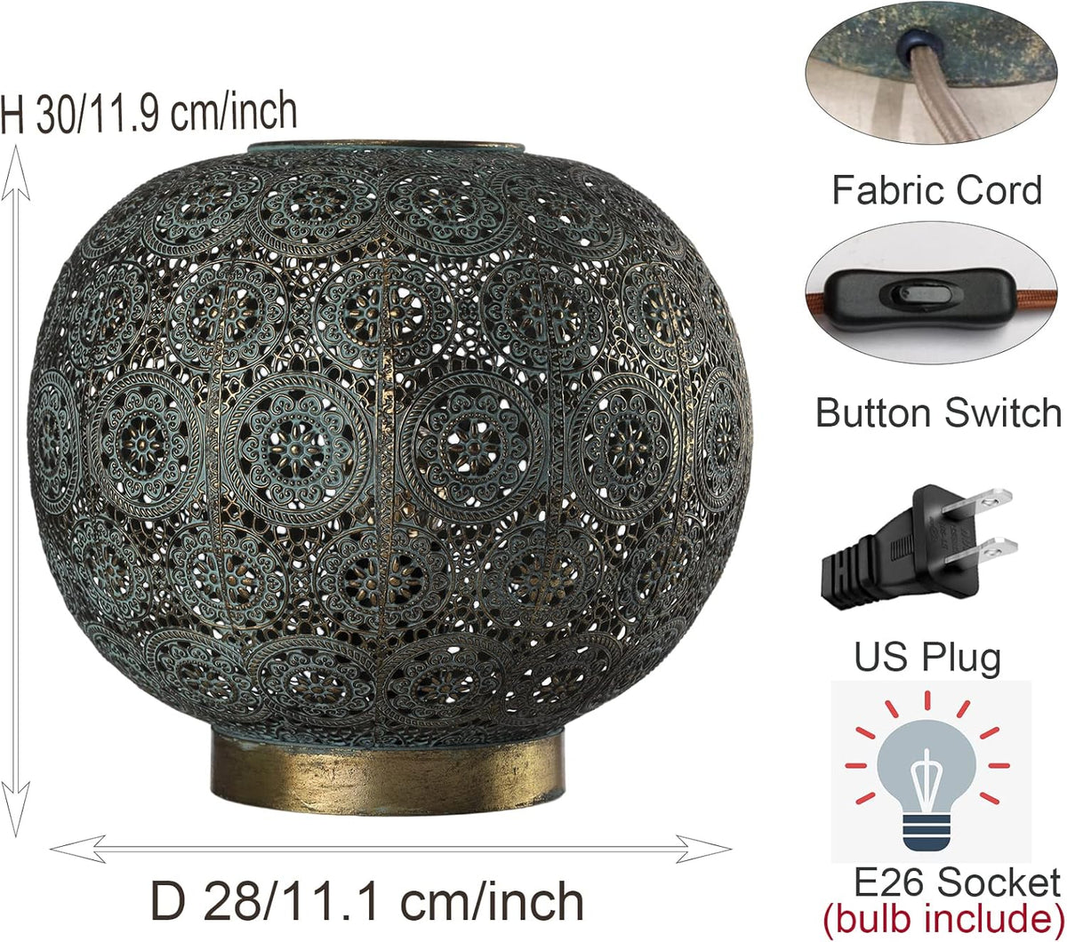 Mosaic Table Lamp Handmade Metal Boho Desk Lamp X62790