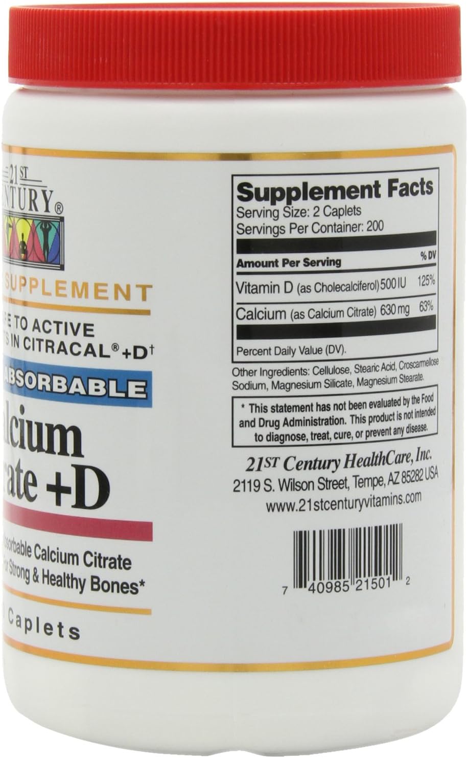 Calcium Citrate + Vitamin D Caps Q246