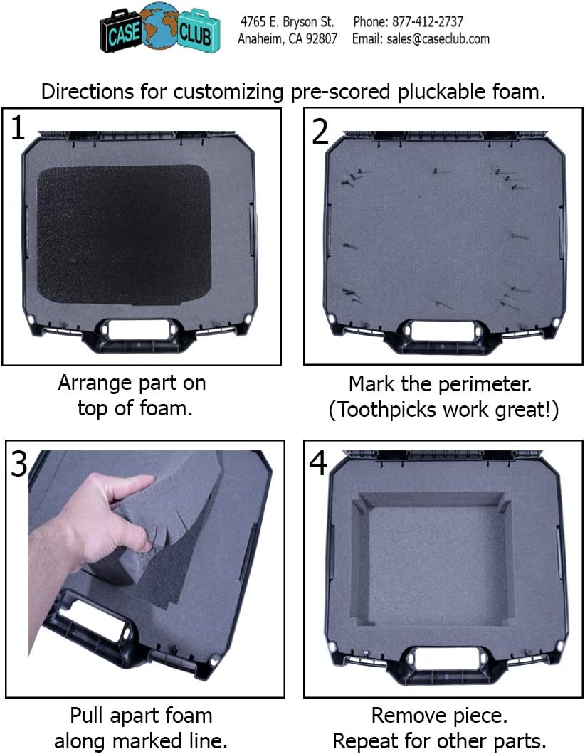 Video Projector Case with Customizable Foam A180852