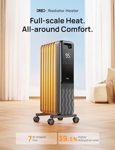 1500W Oil Filled Radiator Heater with Remote Control M924675