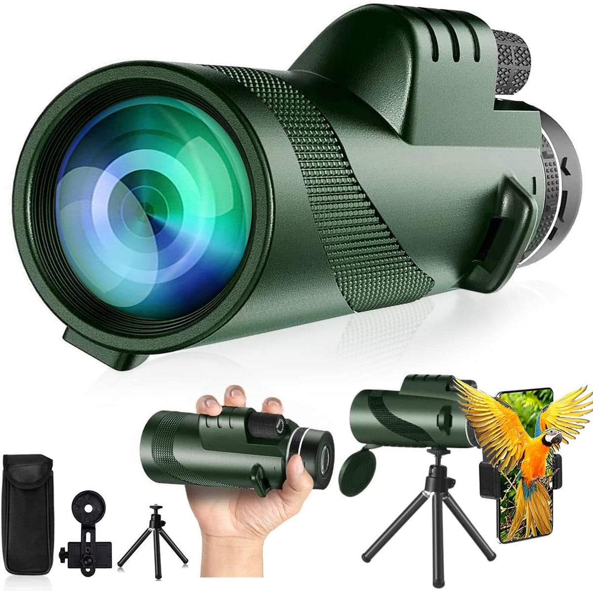 80x100 Monocular Telescope with Smartphone Adapter P4012