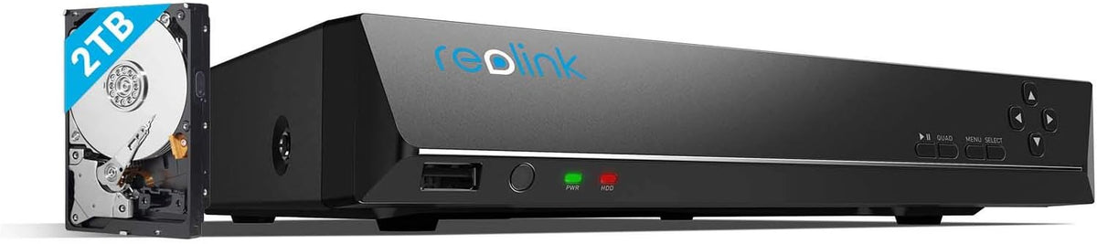 4K 8 Channel Network Video Recorder with 2TB Hard Drive N19213