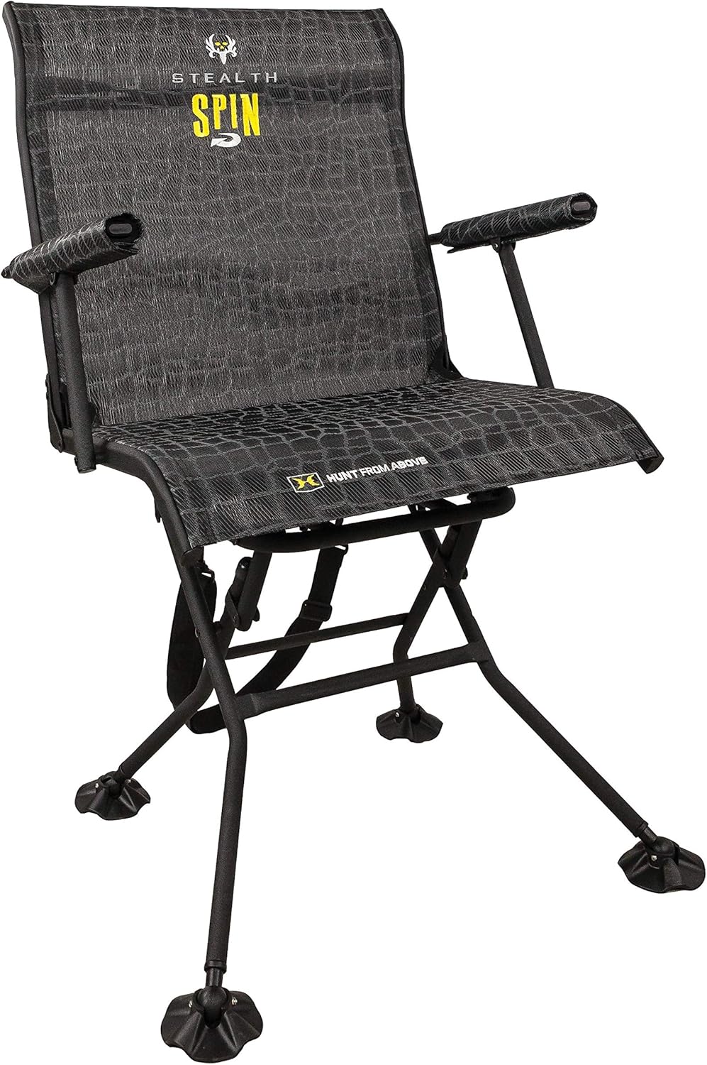 Black Swiveling Portable Chair B503