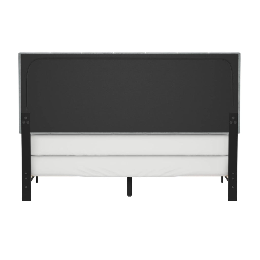 Platinum Gray Upholstered Queen Bed M2727