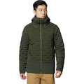 Large Black Sage Stretchdown Hybrid Hoody K155