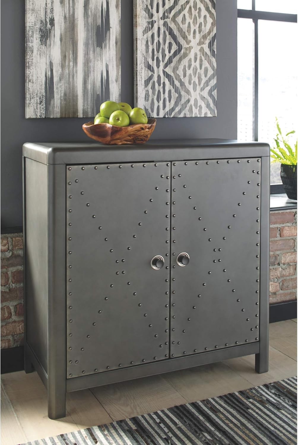 Gray Accent Cabinet or TV Stand F9762