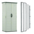 Vertical Storage Shed with Metal Wire Shelf Rack S2241