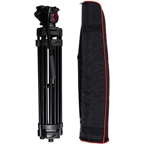 3-Section Aluminum Video Tripod with Fluid Head V53814