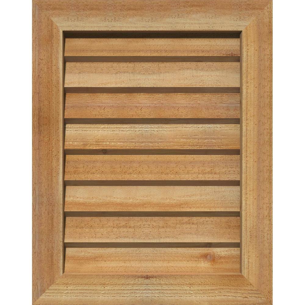 Unfinished Non-Functional Vertical Gable Vent M450