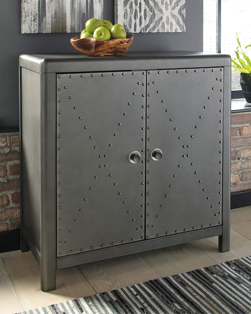 Gray Accent Cabinet or TV Stand F9762