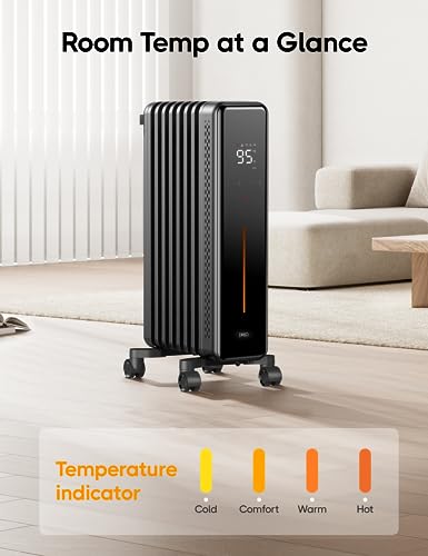 1500W Oil Filled Radiator Heater with Remote Control M924675