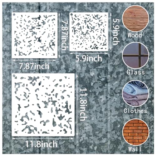 11.8inch Reusable Camouflage Stencil for Painting R782