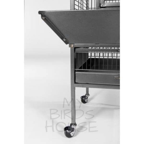 Small Pewter Bird Cage Y53937