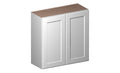 White 2 Doors 2 Shelves Wall Cabinet K95511