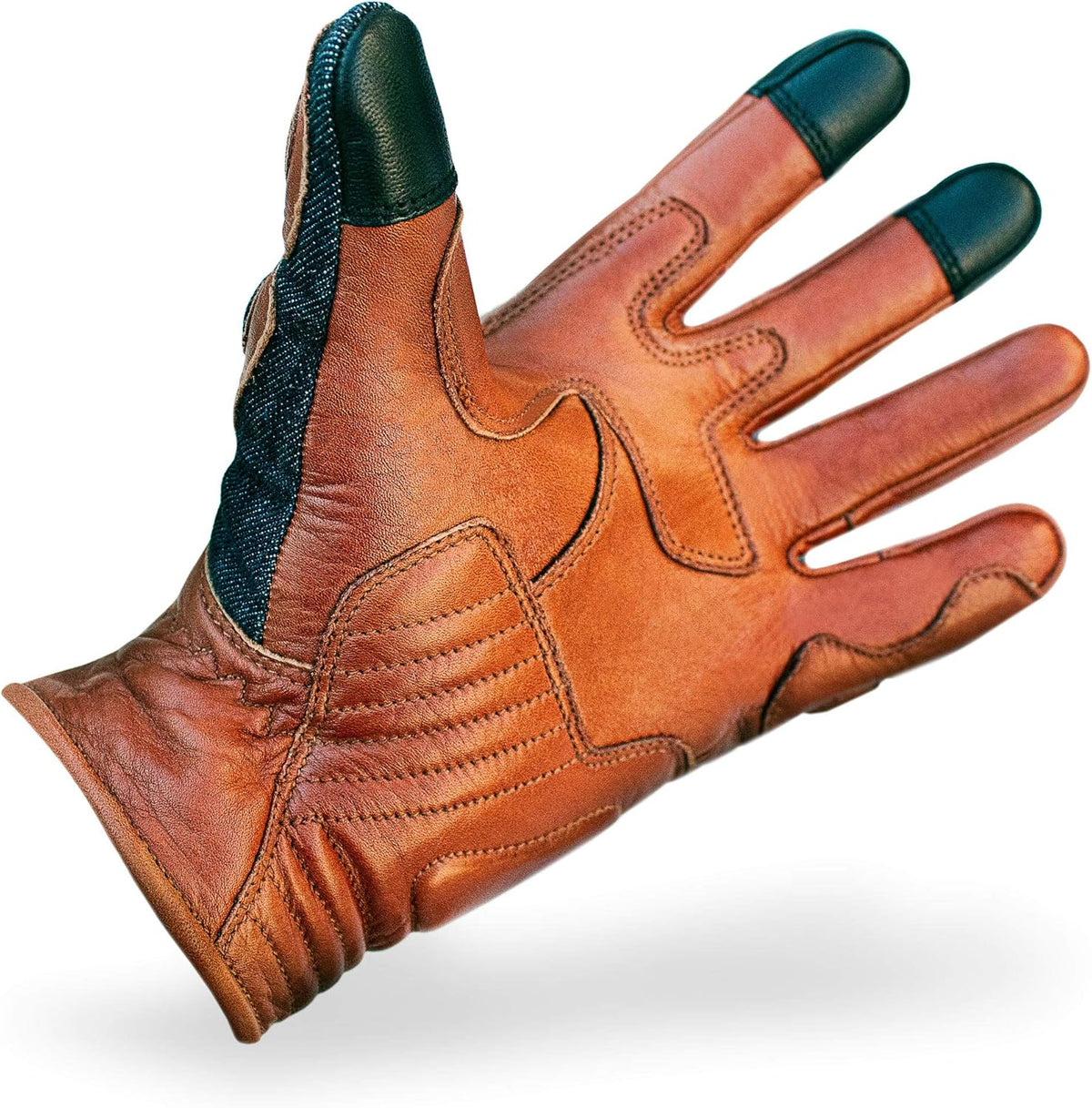 Leather Motorcycle Gloves with Touchscreen U9788