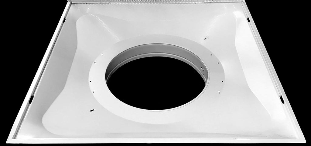 24 x 24 Metal Drop Ceiling Return Grill with 12 Collar I5673
