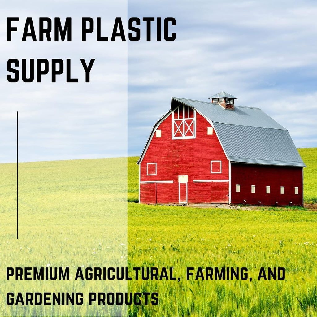 6 Mil Black Plastic Sheeting Weed Barrier Landscape Fabric (40' x 200') Z2116