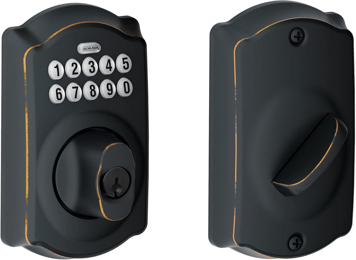 Aged Bronze Keypad Deadbolt E6671