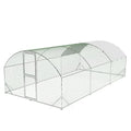 Heavy Duty Walk-in Chicken Coop Metal Poultry Cage with Waterproof UV Cover L526817