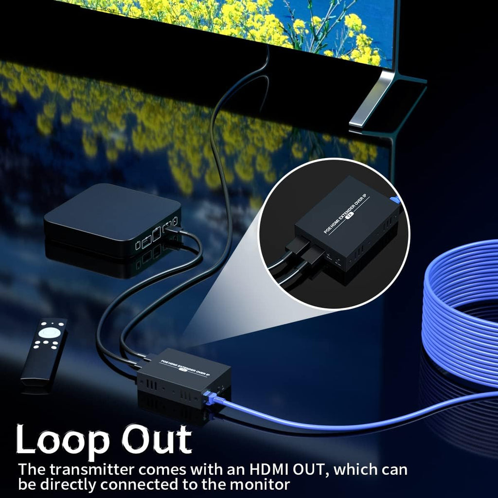 HDMI KVM USB Extender over Ethernet Cat5e/6, 1080p J1697