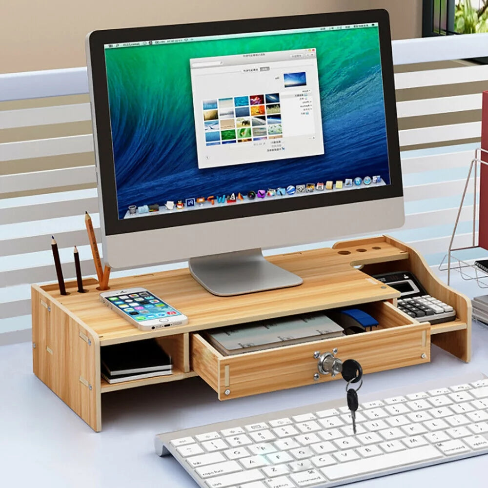 Monitor Riser Stand Desk Organizer B376027