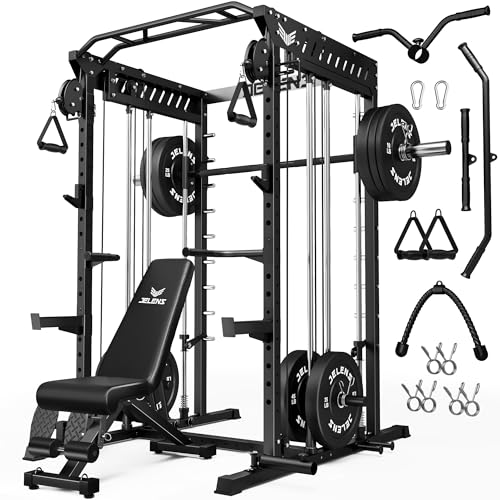 Multi-Function Power Cage with Dual Pulley Cable Crossover System Y844
