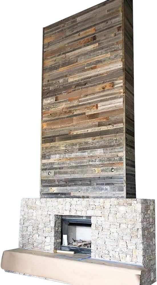 Rustic Reclaimed Barn Wood Paneling Accent Walls (10 square feet) H92252