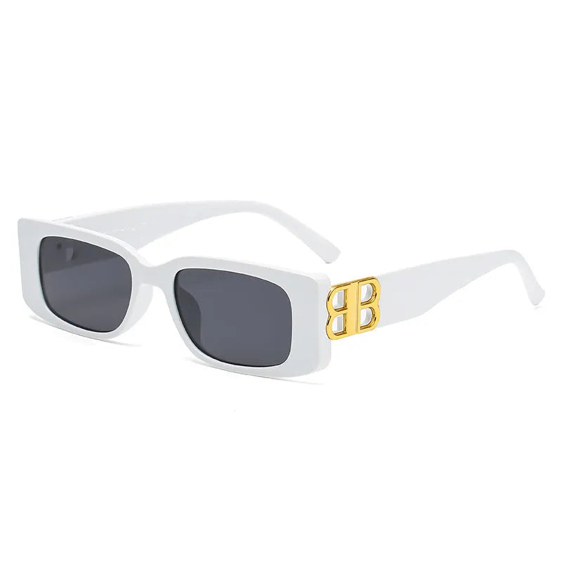 B-shaped Small Frame Square Polarized Sunglasses U9249