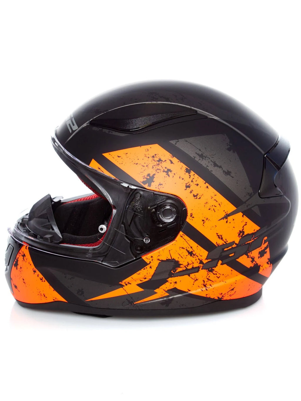 Matt Black Orange Deadbolt Helmet U2528