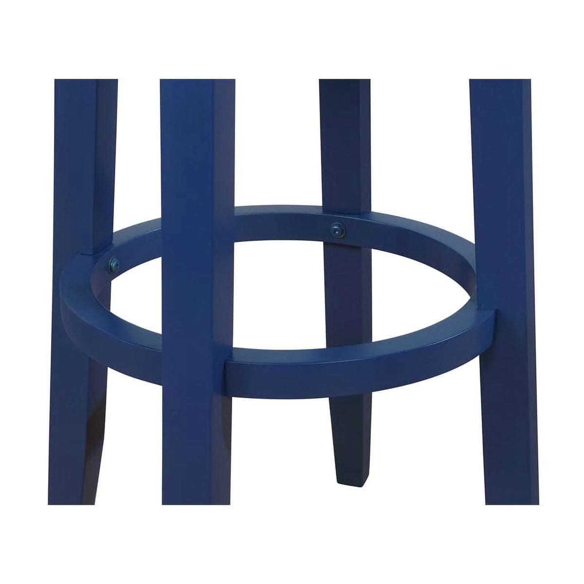 Navy Blue Wood Swivel Barstool P8245