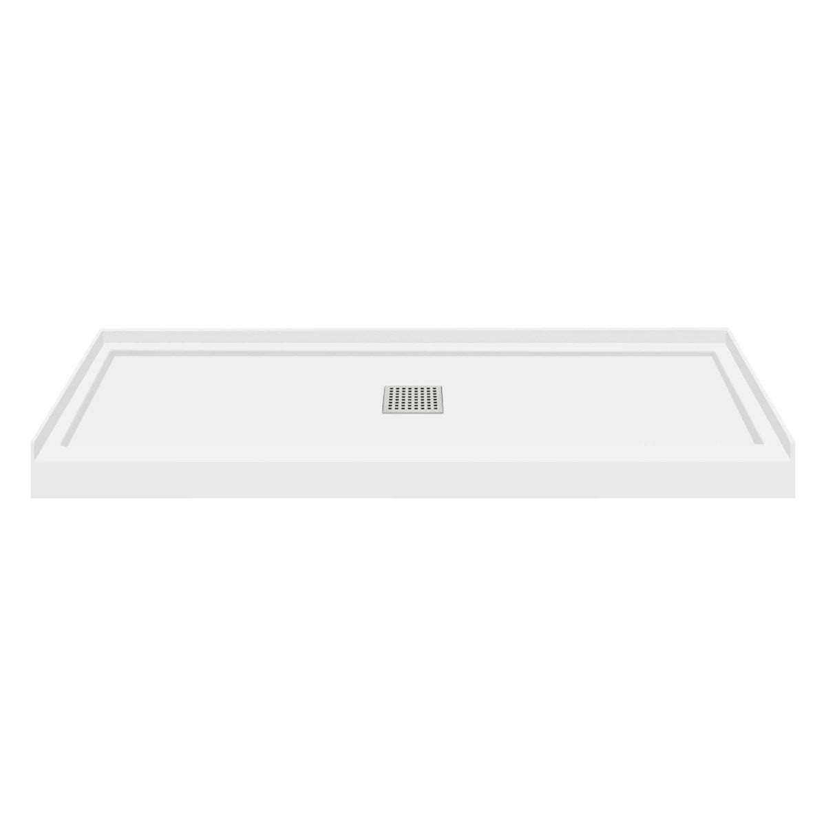 Cameo Single Threshold Shower Base with Center Drain B856092