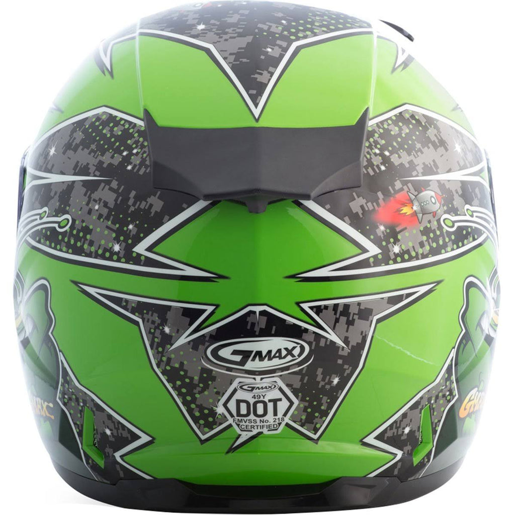 Full Face Alien Helmet Black/Blue R344579