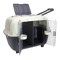 Large Gray Plastic Dog Crate G1562