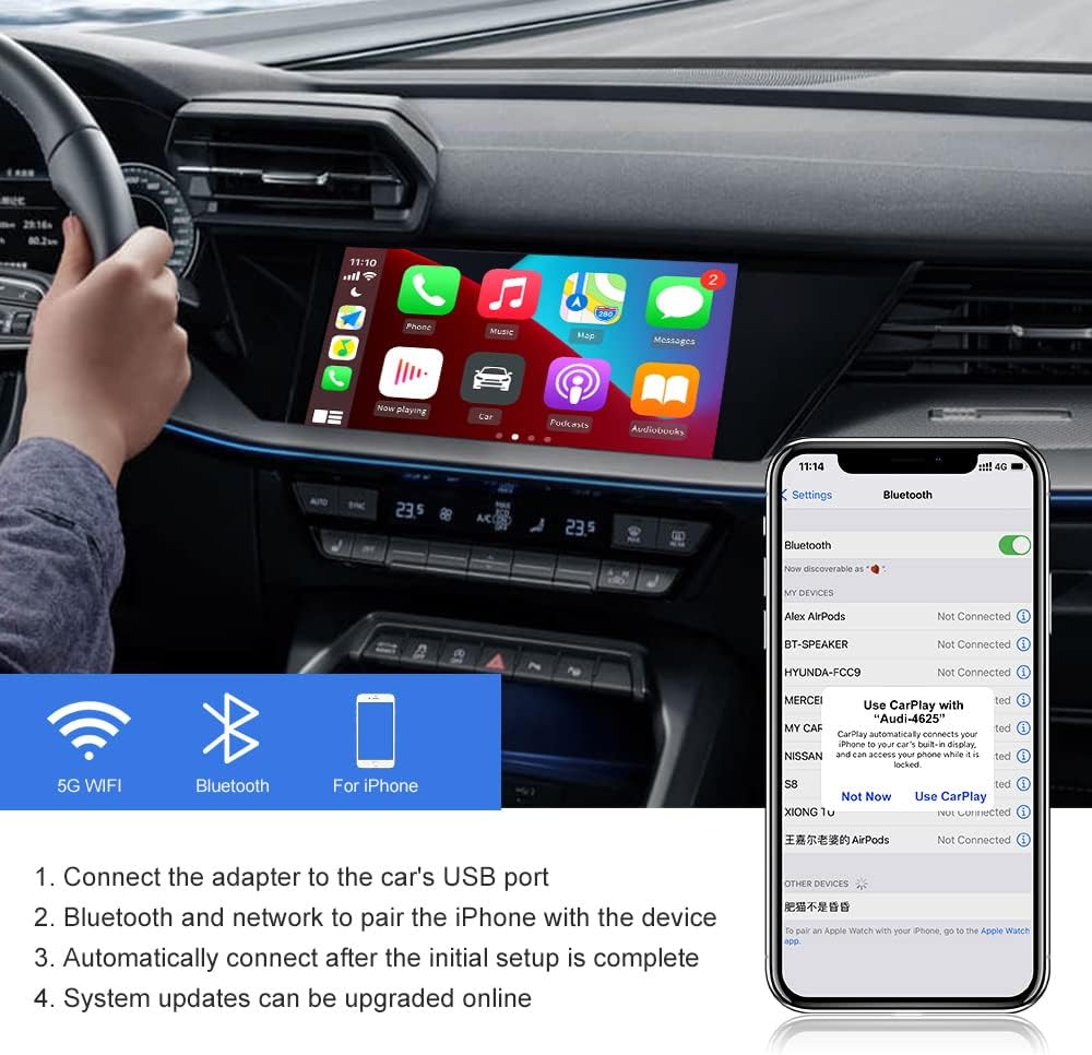 Wireless CarPlay Adapter Dongle 2.0 USB I586301