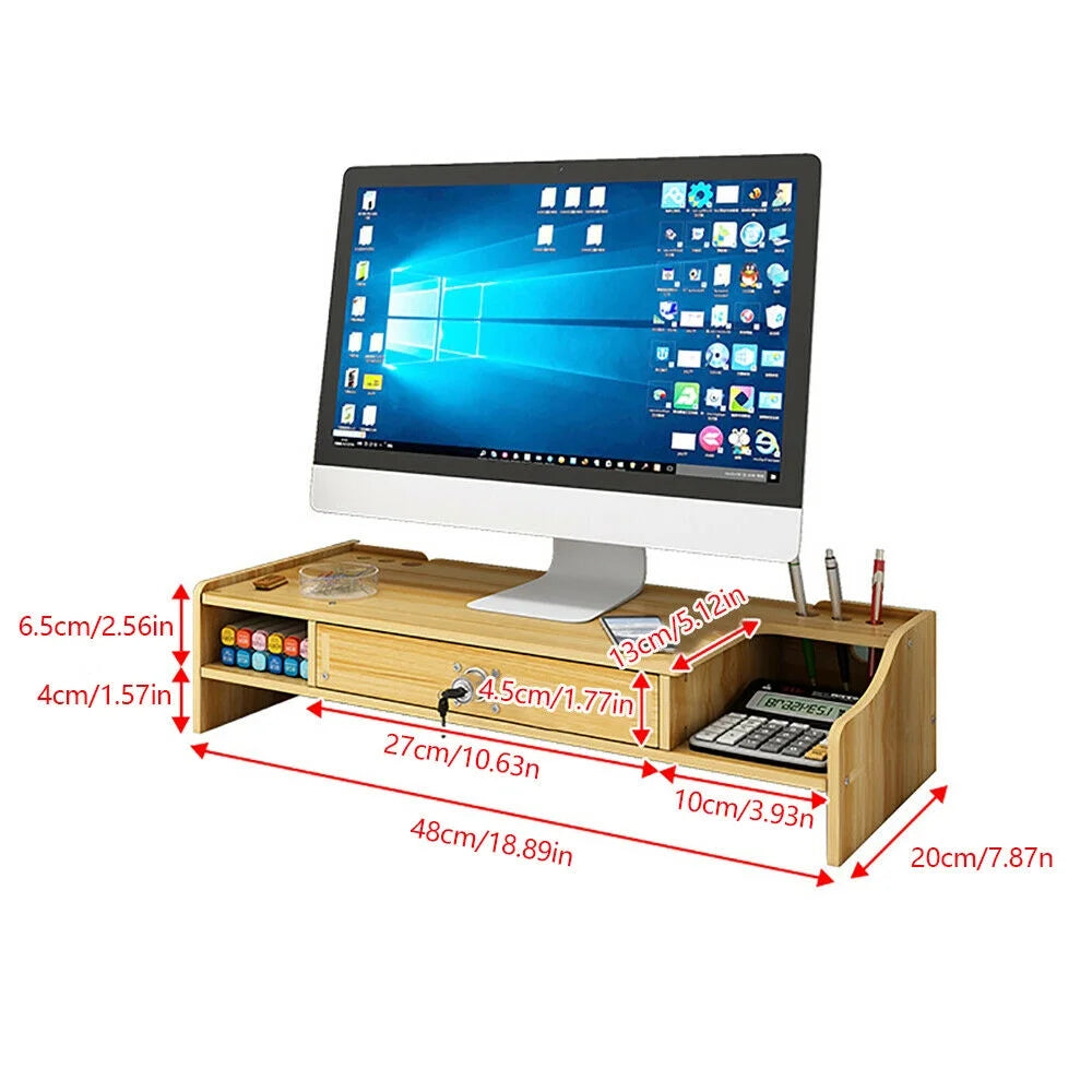 Monitor Riser Stand Desk Organizer B376027